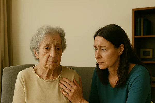 quando o idoso já não reconhece os familiares. Com afeto, presença e dignidade.