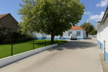 Entrada do Lar de Idosos Sítio da Luz em ambiente natural