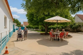 lar sitio luz idosas convivio patio acessivel